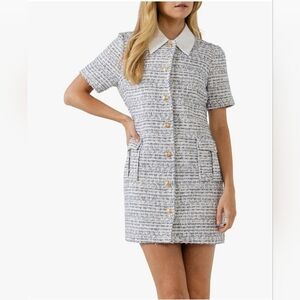 Endless Rose Tweed Mini Dress